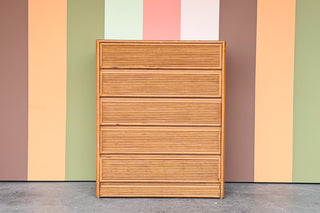 Coastal Cool Rattan Tall Chest