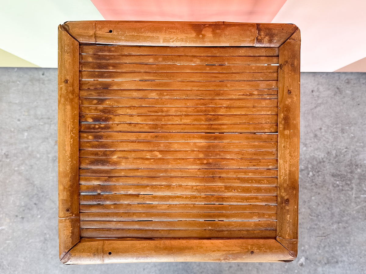 Tortoiseshell Rattan Plant Stand