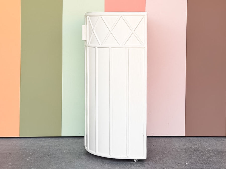 Palm Beach Style Faux Bamboo Bar on Casters