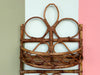Whimsical Rattan Wall Shelf