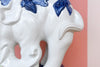 Blue and White Elephant Lamp
