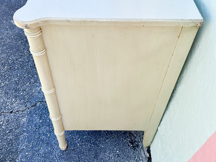 Seafoam Henry Link Faux Bamboo Dresser