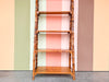 Tortoiseshell Rattan Leaning Etagere