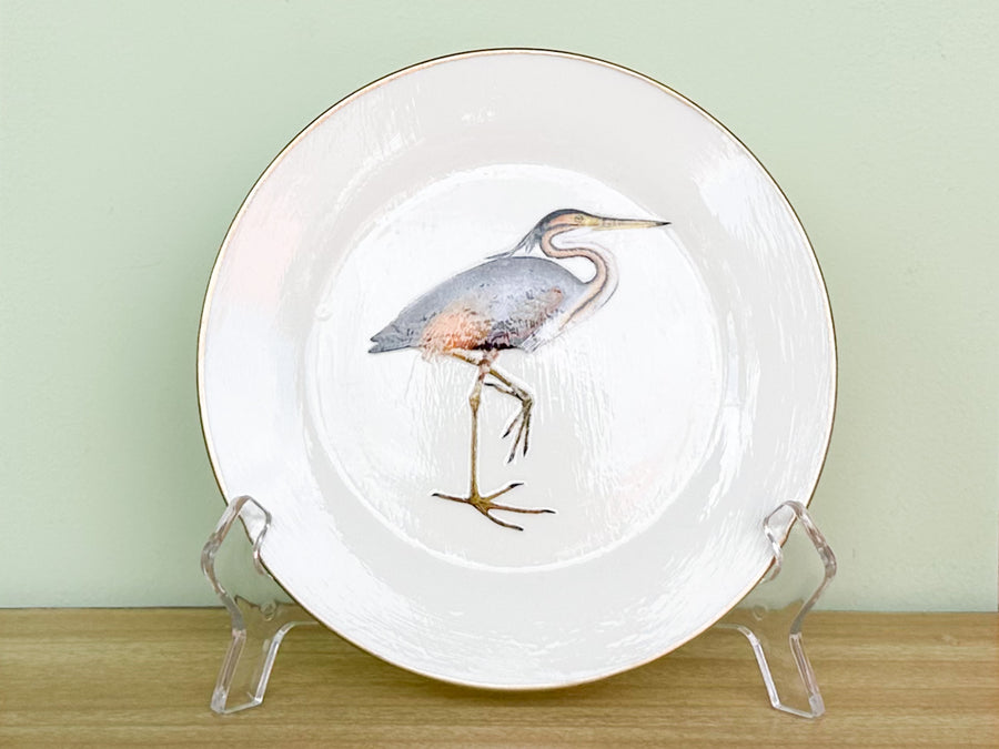 Set of Three Decoupage Bird Plates