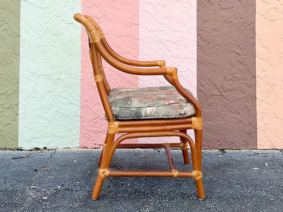 Set of Four Rattan Dining Chairs