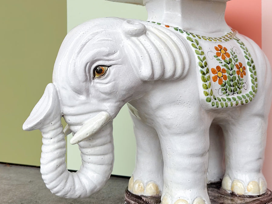 Palm Beach Chic Elephant Garden Seat