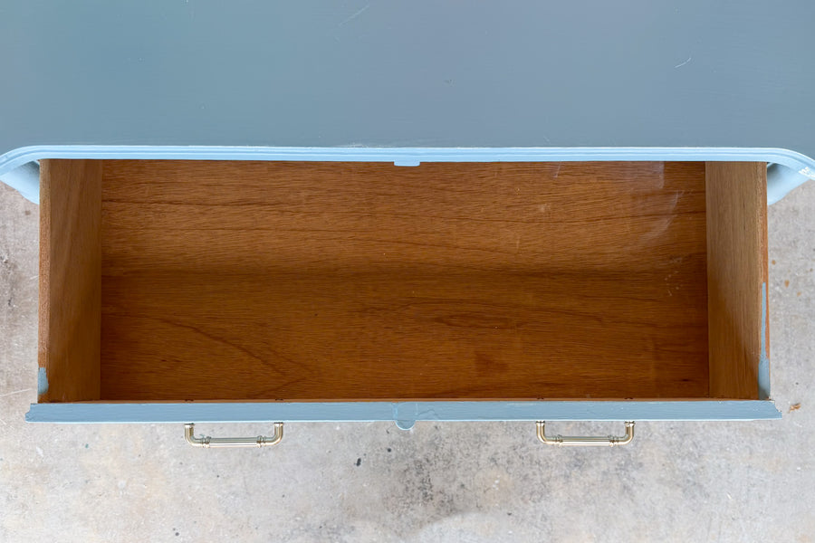 Painted Thomasville Faux Bamboo Tall Chest
