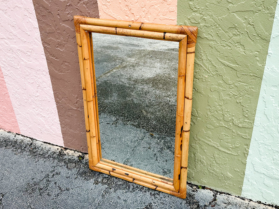 Old Florida Bamboo Mirror