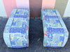 Pair of Upholstered Waterfall Benches