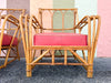 Pair of 1940s Heywood Wakefield Rattan Lounge Chairs