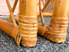 Set of Six Coastal Chic Rattan Dining Chairs