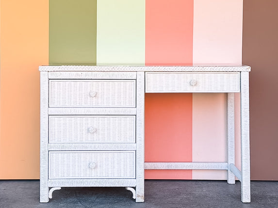 Henry Link Braided Wicker Desk