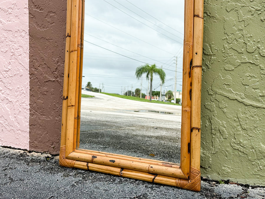 Old Florida Bamboo Mirror