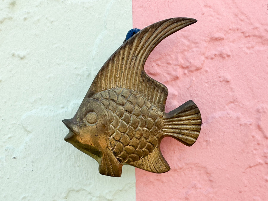 Set of Six Brass Angelfish