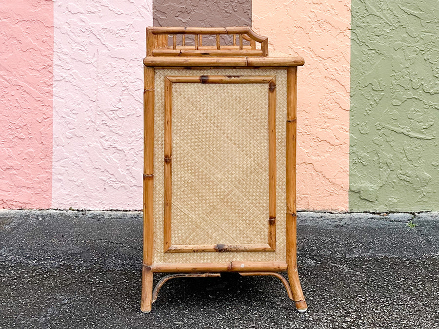Island Chic Oversized Rattan Nightstand