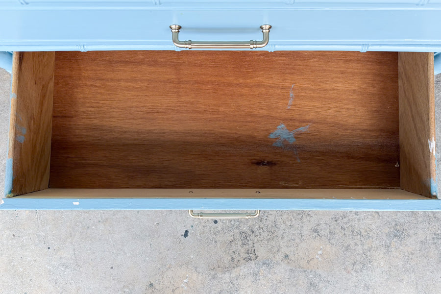 Painted Thomasville Faux Bamboo Tall Chest