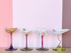 Set of Four Colorful Shell Coupes