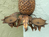 Pair of Brass Pineapple Wall Sconces