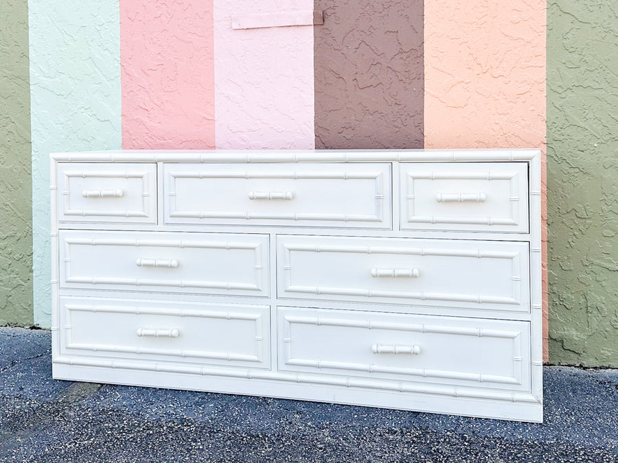 Faux Bamboo Dresser