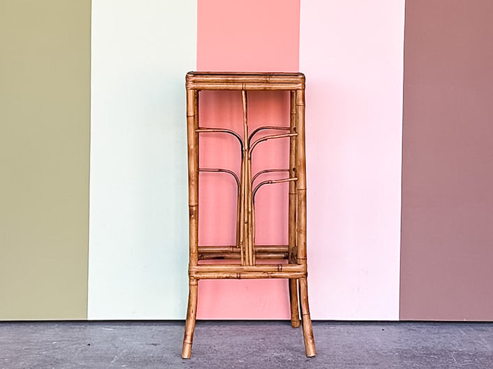 Tortoiseshell Rattan Plant Stand