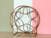 Metal Faux Bamboo Wine Rack