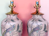 Pair of Chinoiserie Bird Lamps