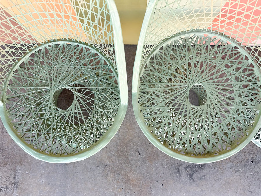 Seafoam Webspun Outdoor Dining Set