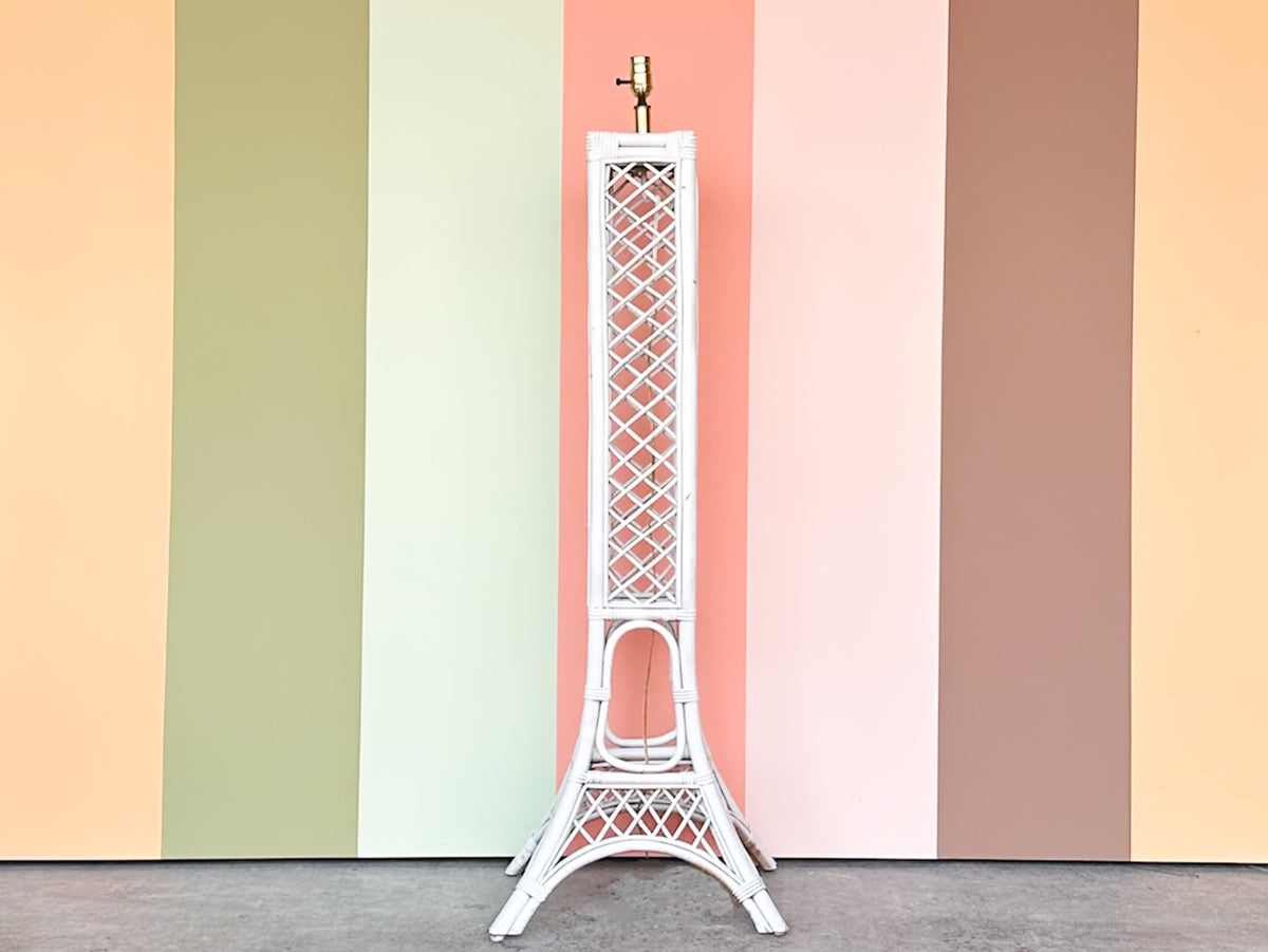 Lattice Rattan Floor Lamp