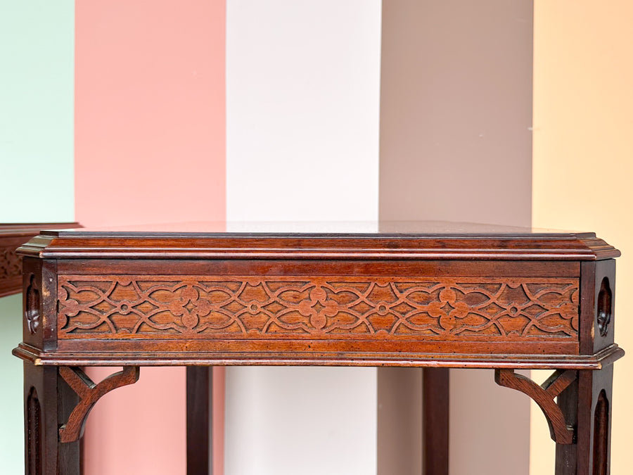 Pair of Handsome Fretwork Side Tables