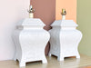 Pair of Italian Ceramic Pagoda Lamps