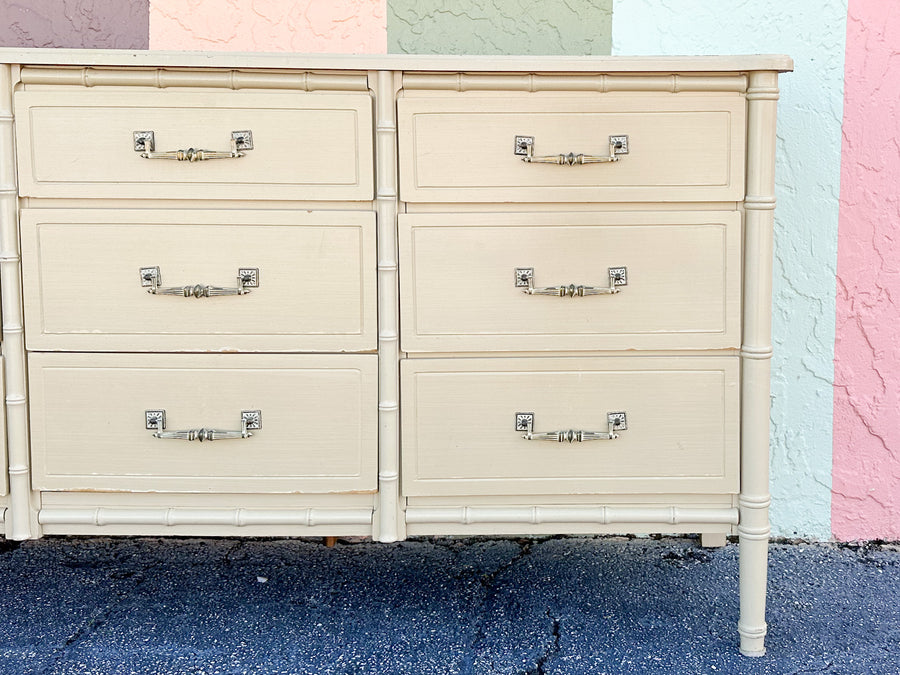 Palm Beach Style Faux Bamboo Dresser