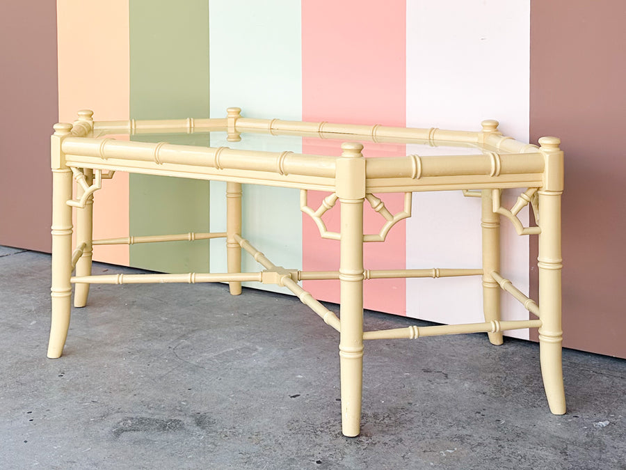 Thomasville Faux Bamboo Coffee Table