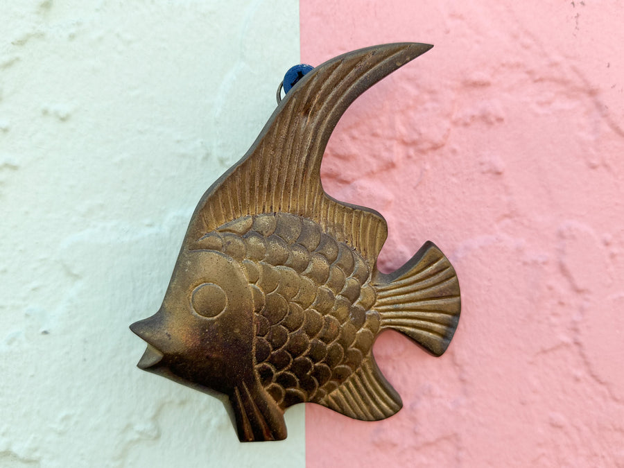 Set of Six Brass Angelfish