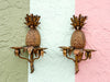 Pair of Brass Pineapple Wall Sconces