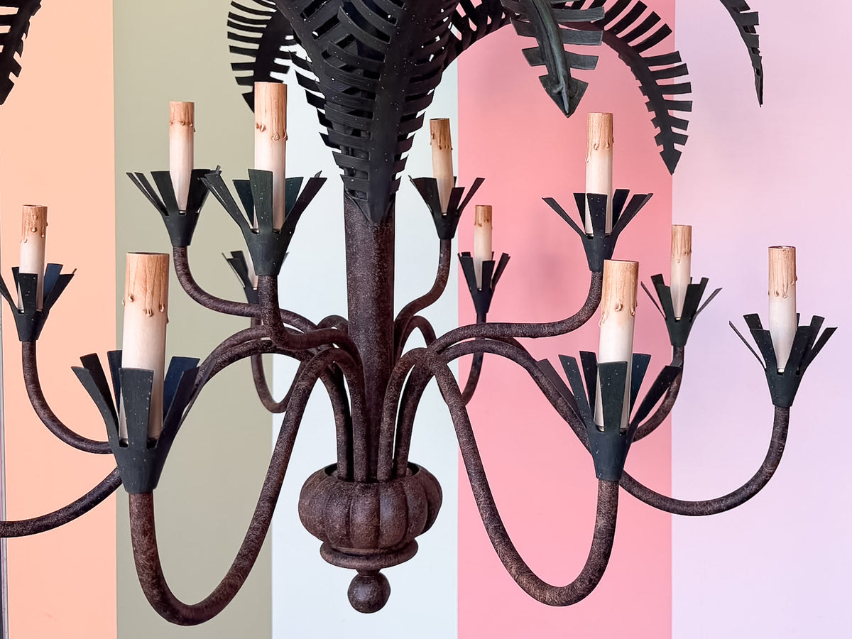 Curry and Company Palm Chandelier
