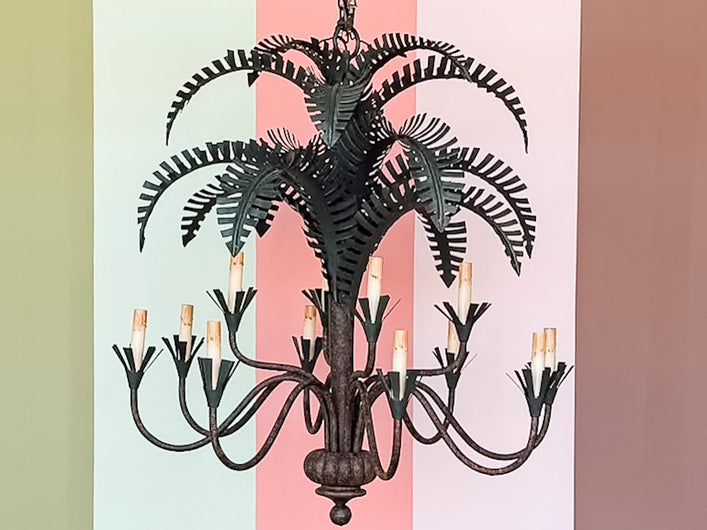 Curry and Company Palm Chandelier