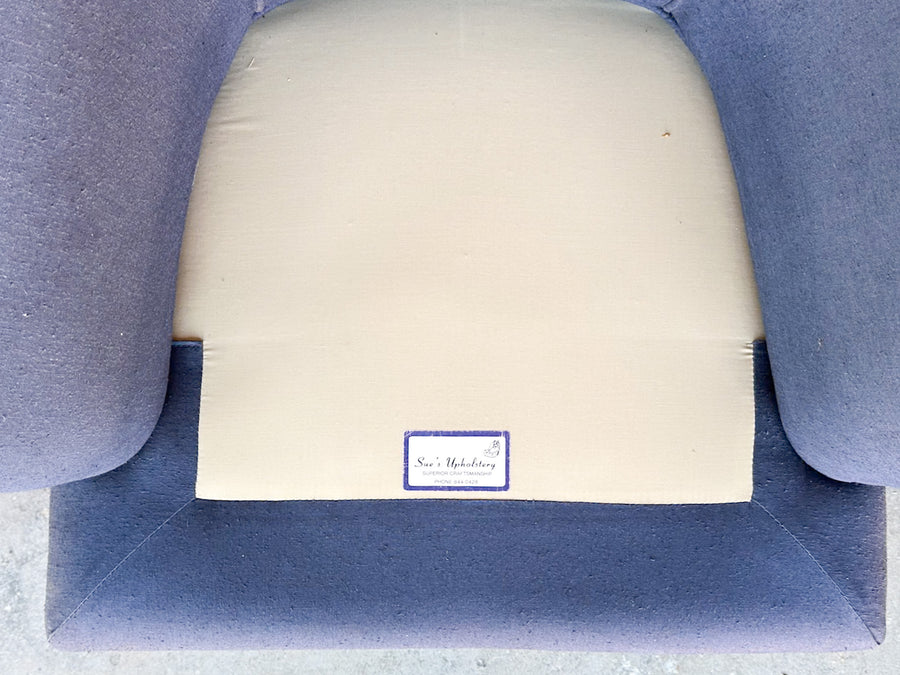 Pair of Cute Navy Upholstered Chairs