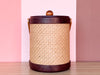 Wicker Wrapped Ice Bucket
