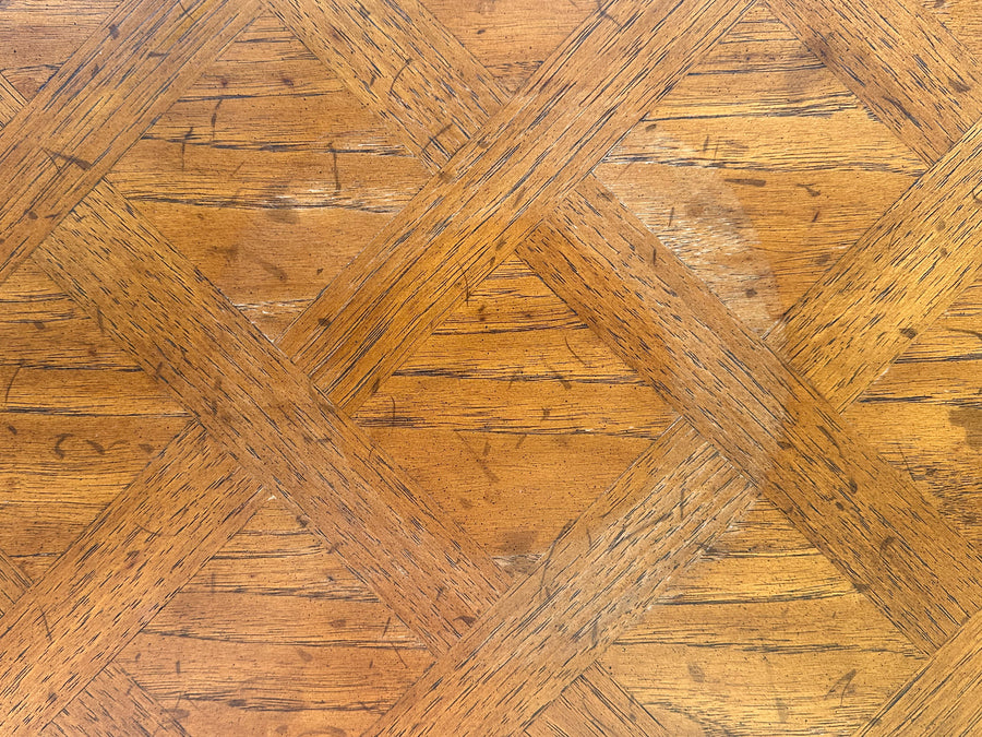 Drexel Shell Motif Wood Game Table