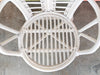 Pair of Palm Frond Rattan Accent Chairs