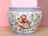 Yellow Chinoiserie Cachepot