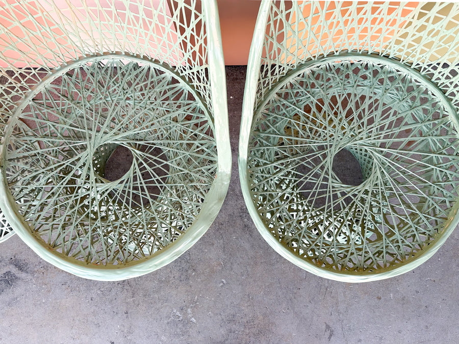 Seafoam Webspun Outdoor Dining Set