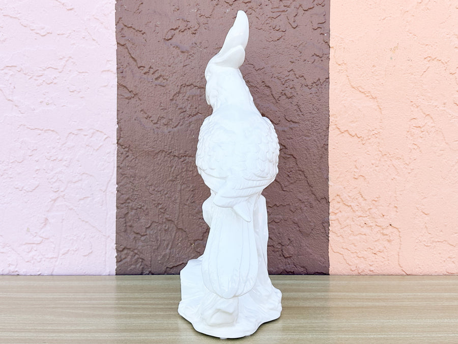 White Ceramic Cockatoo