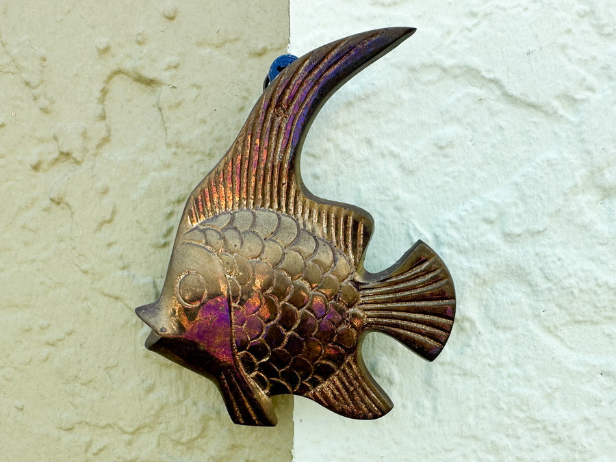 Set of Six Brass Angelfish