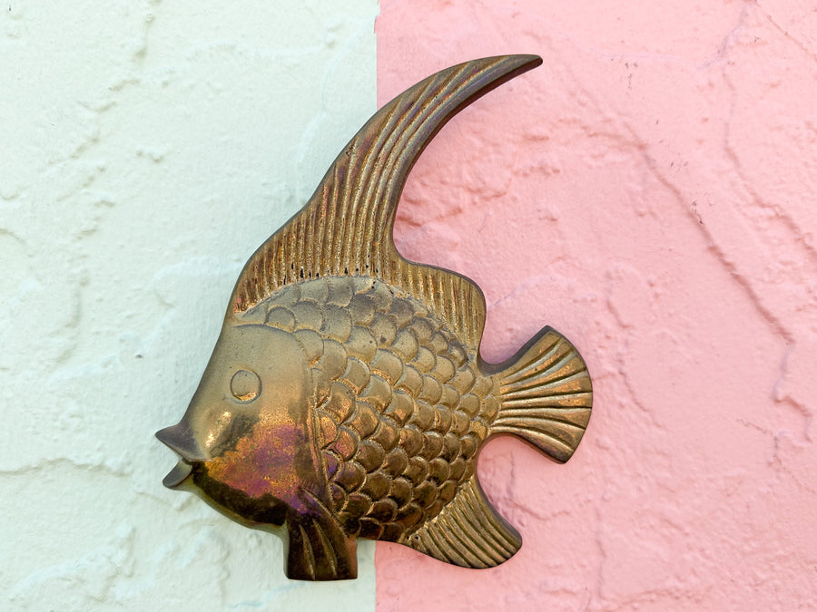 Set of Six Brass Angelfish