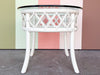 Ficks Reed Rattan Lattice Side Table