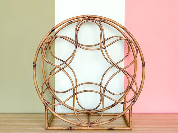 Metal Faux Bamboo Wine Rack