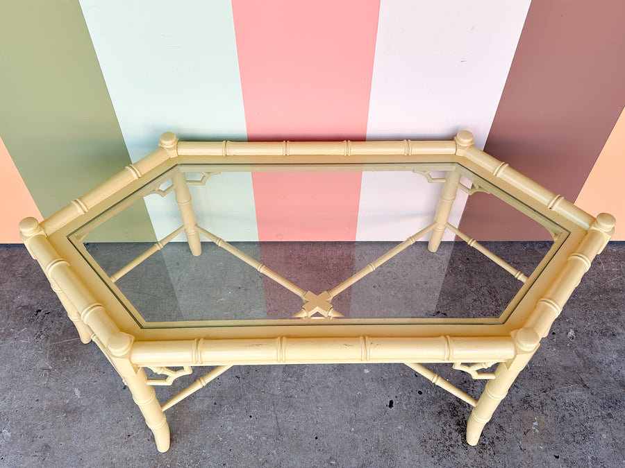 Thomasville Faux Bamboo Coffee Table