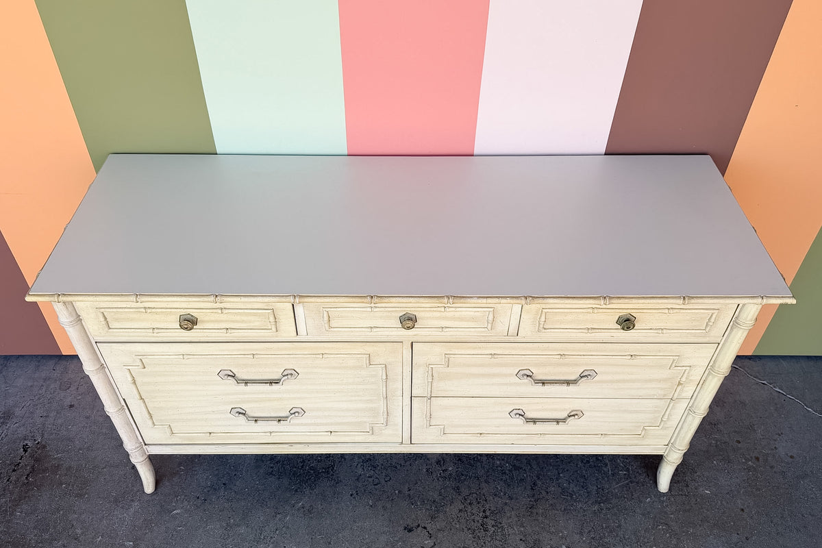 Thomasville Faux Bamboo Dresser