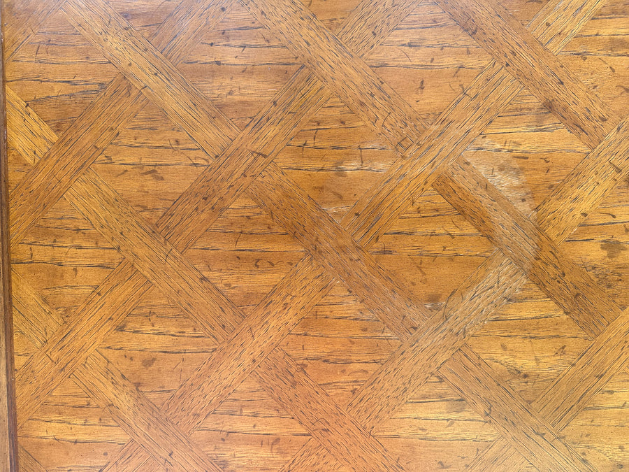 Drexel Shell Motif Wood Game Table